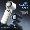 Portable Handheld Fan with Instant Ice-Cooling Technology, 199 Adjustable Speeds & High-Speed Turbo, 6000mAh 24H Rechargeable Battery, Digital Display