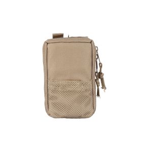 Compact First Aid Organizer Pouch with Mesh Pocket and Dual Zippers