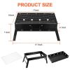 Portable BBQ Grill Foldable Charcoal Grill Lightweight Smoker Grill for Camping Picnics Garden Grilling