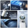 Portable Handheld Fan with Instant Ice-Cooling Technology, 199 Adjustable Speeds & High-Speed Turbo, 6000mAh 24H Rechargeable Battery, Digital Display