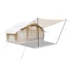 6.3m Â² Inflatable Camping Tent with canopy , 4 Season Waterproof Windproof, Clear Skylight & 420D Oxford Waterproof, Air Tent with Mesh Windows/Doors