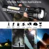 USB Rechargeable LED Flashlight for Camping Hiking