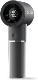 Handheld Portable Fan, 6-Speed Powerful Mini Personal Fan, Rechargeable 5000mAh Battery with Up to 15 Hours Runtime (Color: Black)