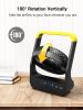 Battery Powered Fan, Long Lasting Battery Operated Fans for Camping, Portable D-Cell Desk Fan with Timer, 3 Speeds, Whisper Quiet, 180Â° Rotation